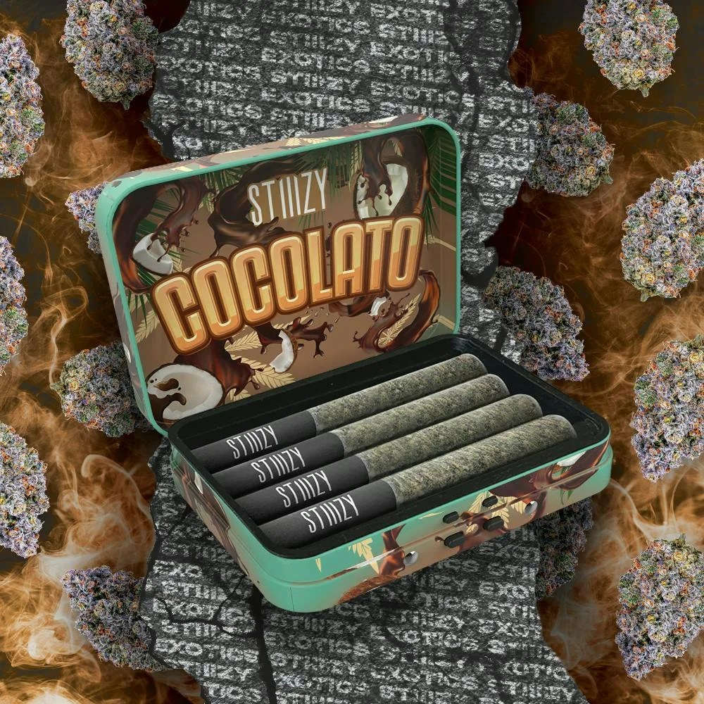 COCOLATO - 3.5G STIIIZY Exotics Preroll 4 Pack
