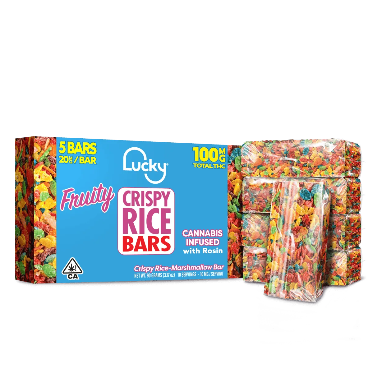 Lucky Crispy Rice Bars - Fruity 100mg