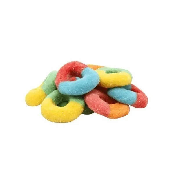 Sour Rainbow 1000mg Rings Gummies