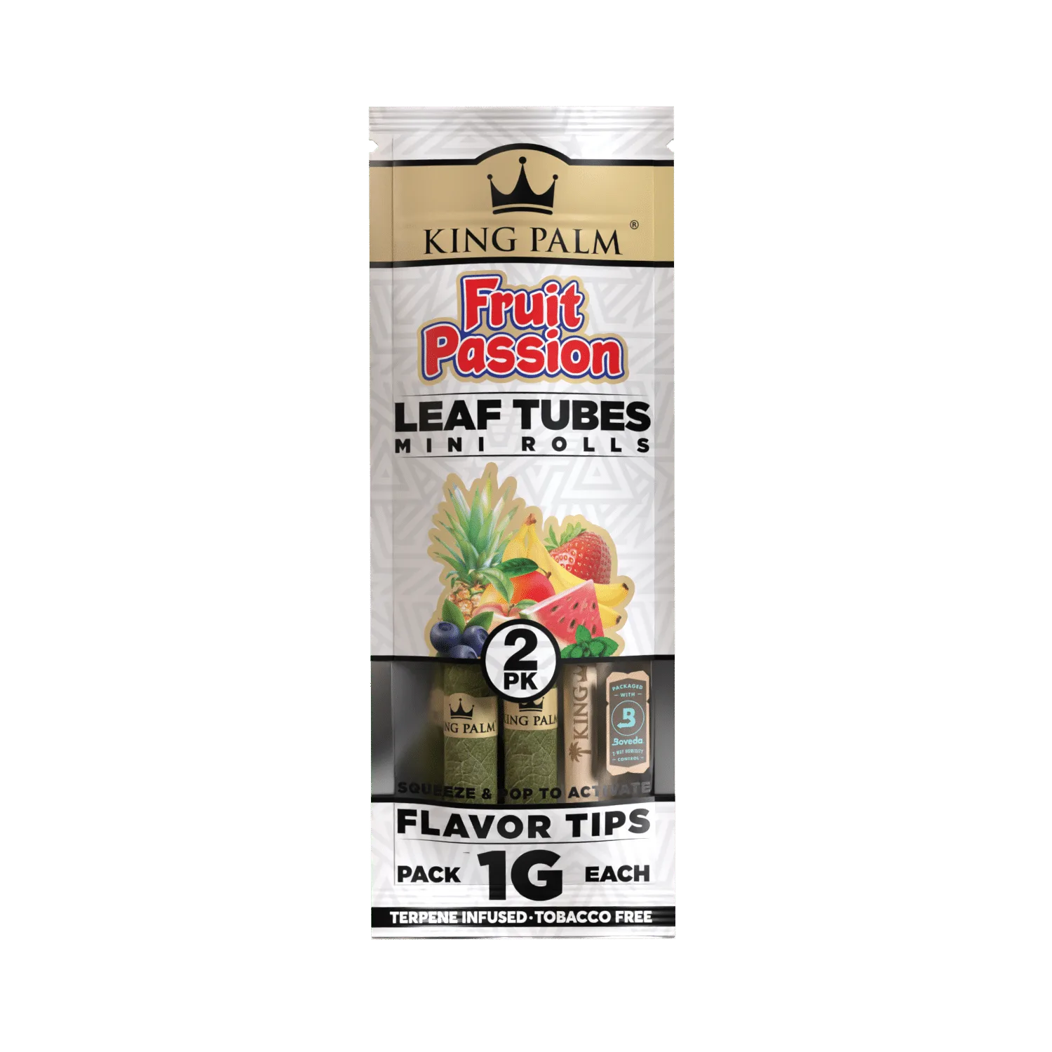 King Palm - Fruit Passion Palm Leaf Wrap - 2 Pack - 2 Pack Mini