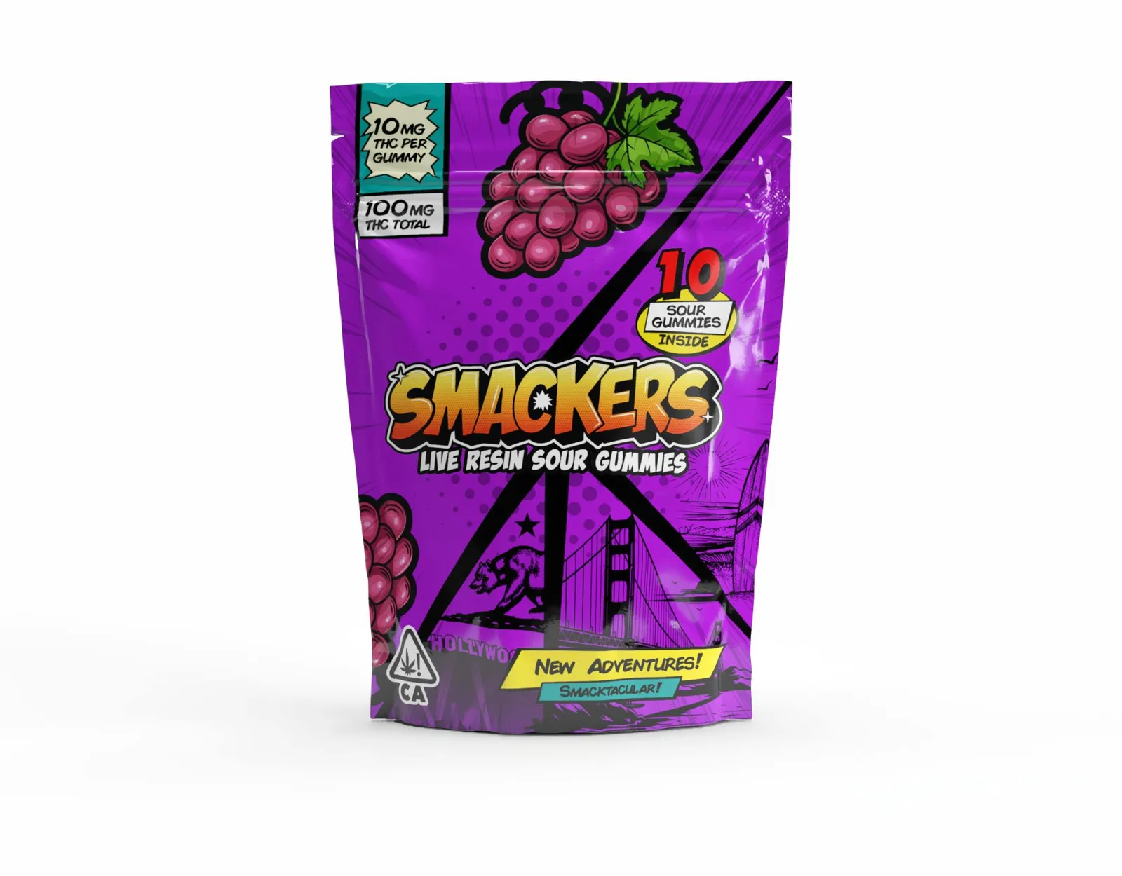 Smackers LR Gummies Grape 100mg