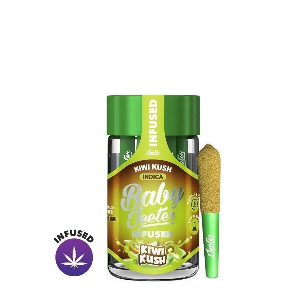 Jeeter | Kiwi Kush | Baby Infused Minis | 0.5g each | 5pk