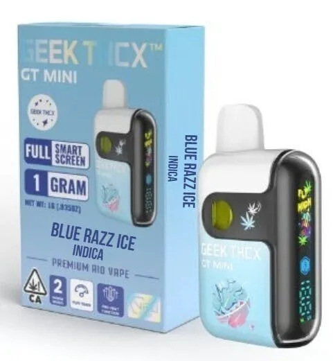GEEK THCX: Blue Razz Ice 1g GT Mini AIO (I)