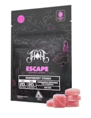 HEAVY HITTERS - RASPBERRY COUGH ESCAPE BLISS GUMY PACK 100MG