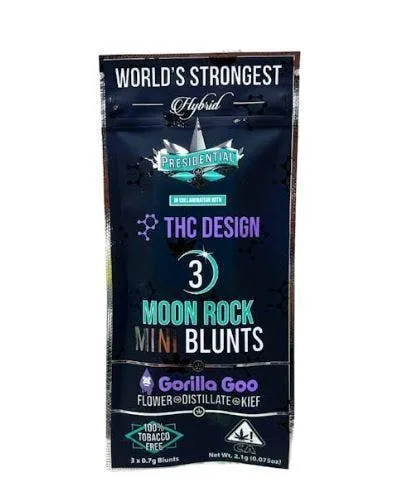 GORILLA GOO MOONROCK 3 PACK BLUNTS