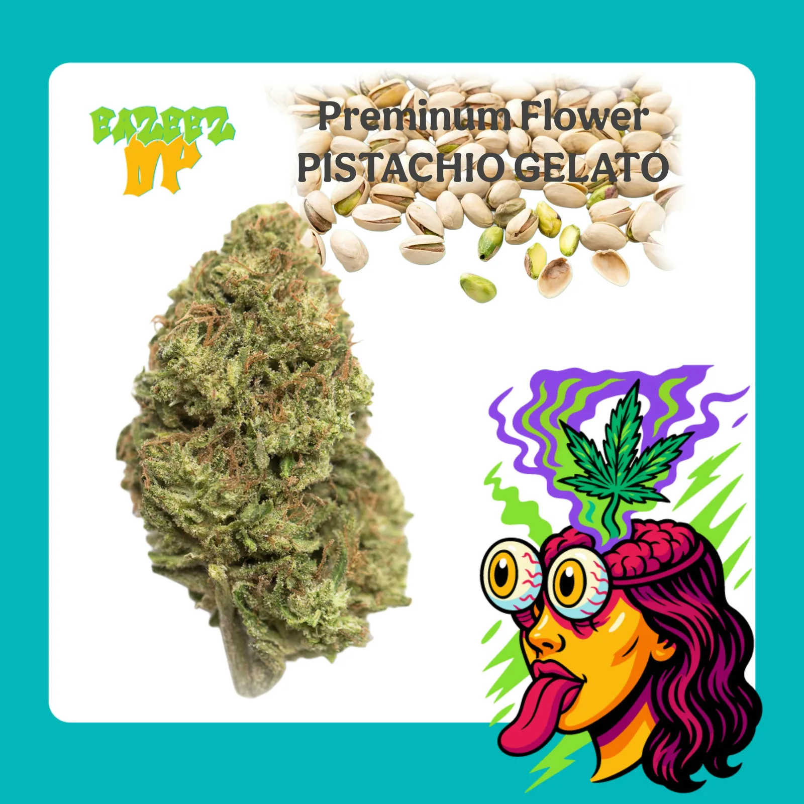 Pistachio Gelato - Premium Indoor - New Drop- (3.5g-1/8oz) - Hybrid