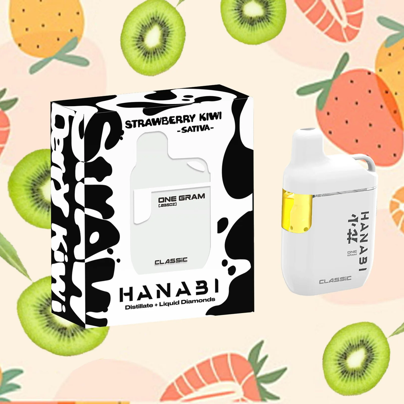 Hanabi | Strawberry Kiwi | Classic Disposable | 1g