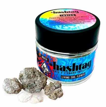 Hashtag - El Chivo x Sour Applez - Hash & Diamond Infused Flower - 3.5 Grams