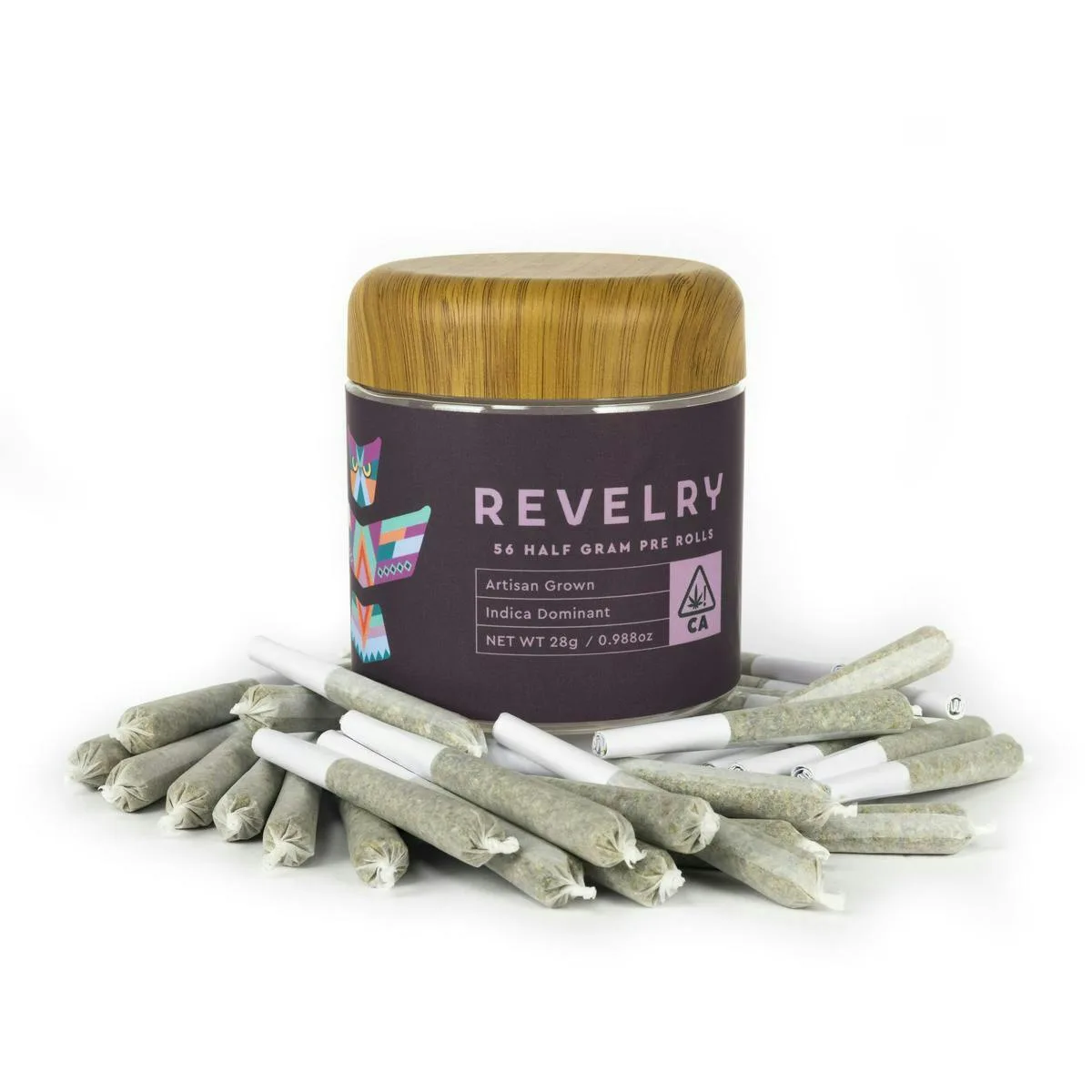 Revelry 56pk Prerolls 28g Grape Breath