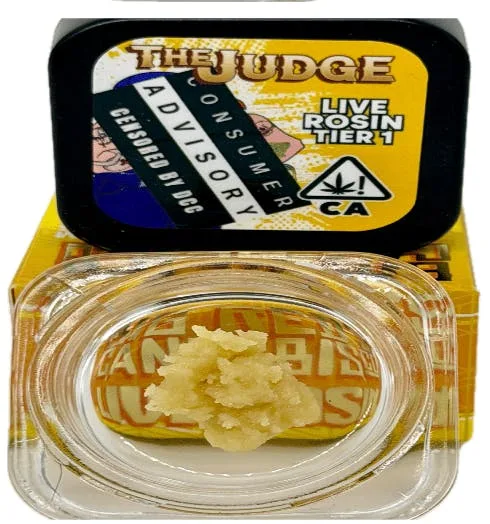 Big Reds Cannabis - The Judge - Live Rosin Tier 1 - 1 gram