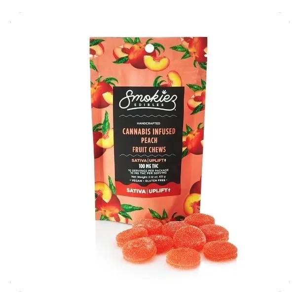 Peach | Fruit Chews | Smokiez