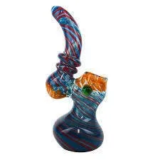 6" MEDIUM SPIRAL BUBBLER (VARIOUS COLORS)