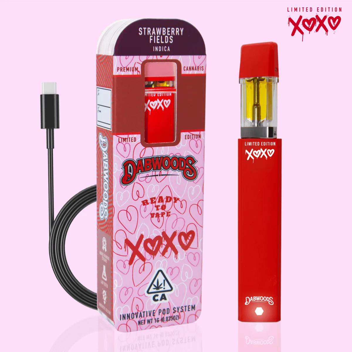 VAPE- LIMITED EDITION STARTER KIT STRAWBERRY FIELDS 1G