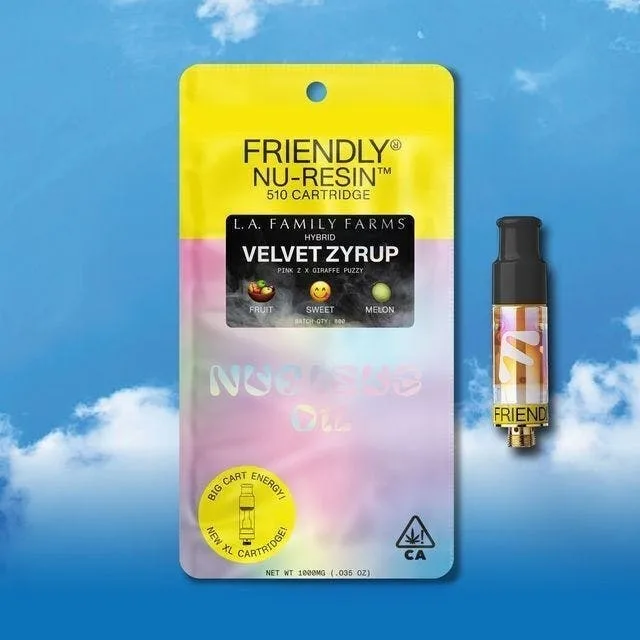 Friendly Brand | Velvet Zyrup | Cured Nuresin Cartridge | 1g