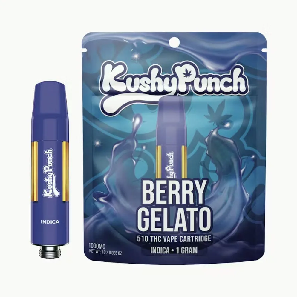Kushy Punch CA - 1G Kushy Punch 510 Vape Cart - Berry Gelato