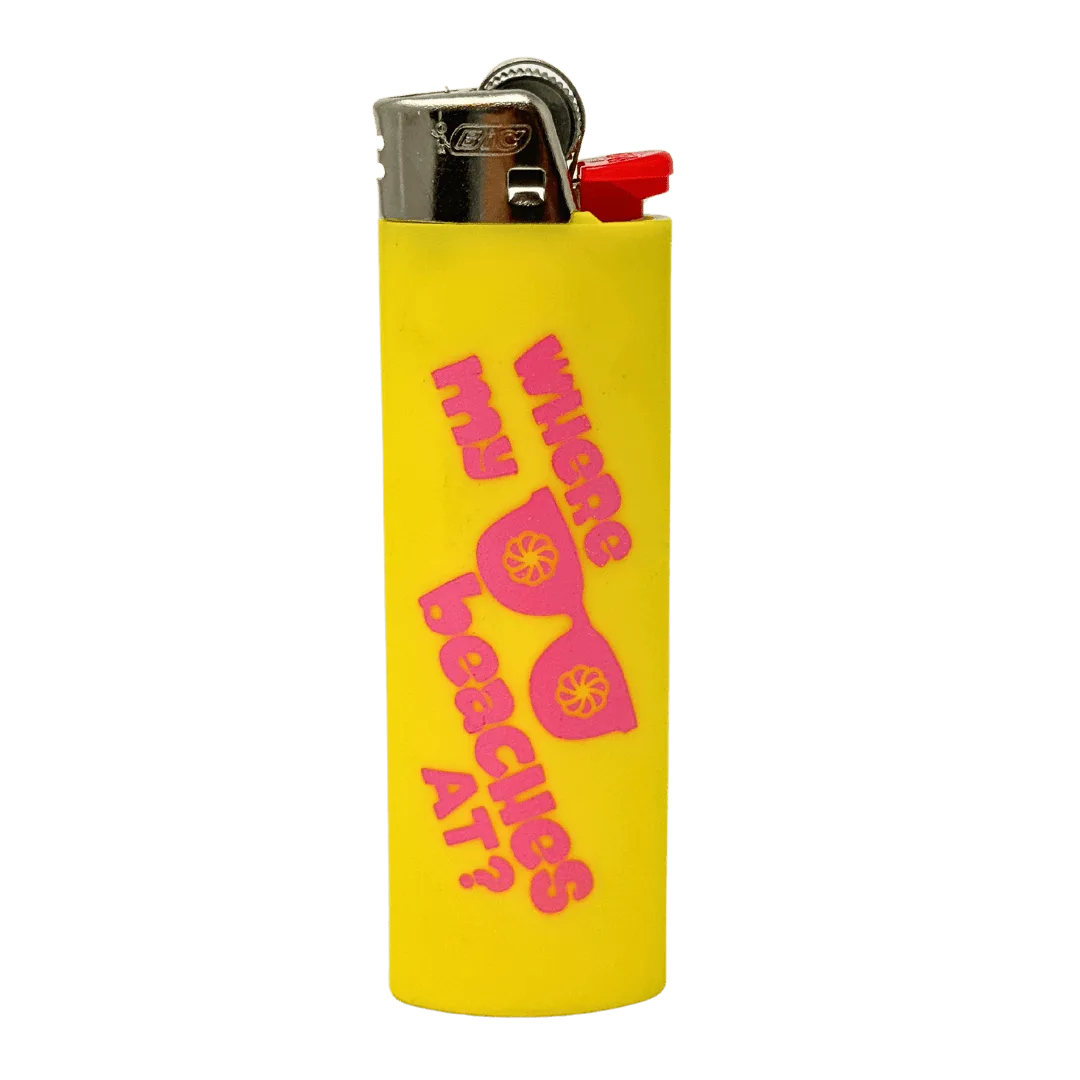 Kolas Branded Lighter BIC Beaches Yellow