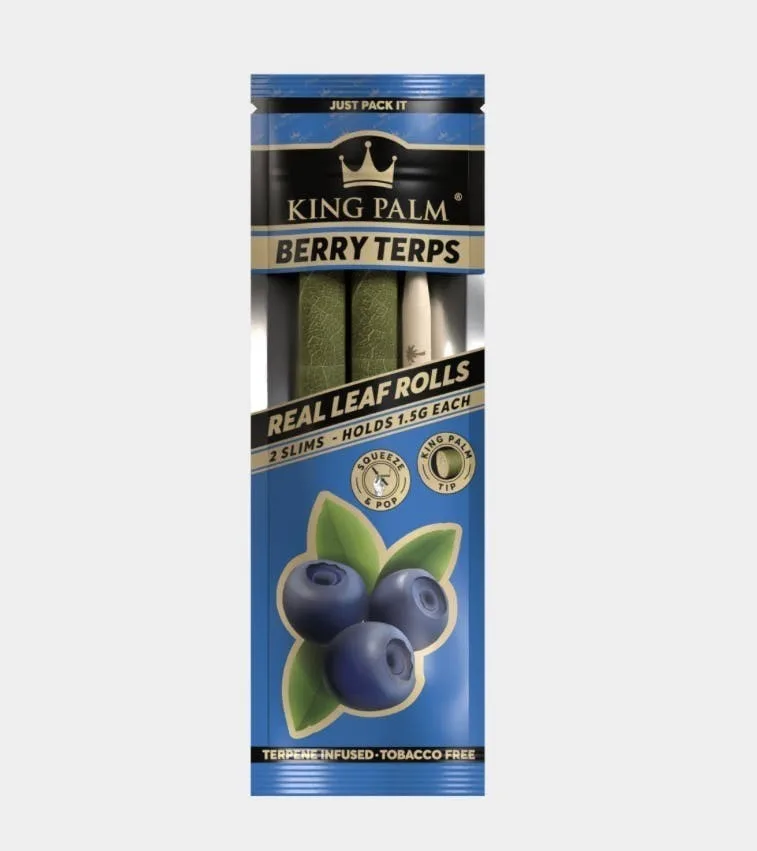 King Palm - Mini Berry Terps Palm Leaf Wrap - 2 Pack - 2 Pack Mini