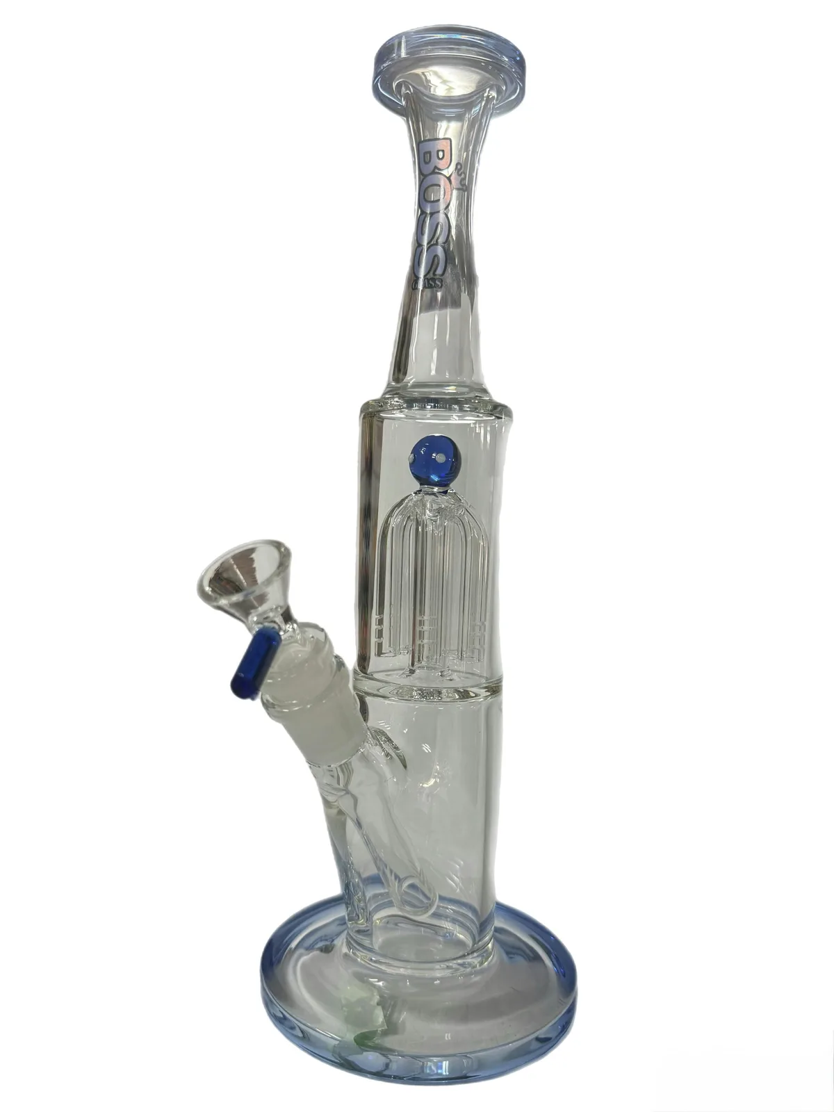 Glass Bong | Blue Chamber Bong | Large