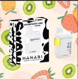 Hanabi AIO Vape Strawberry Kiwi 1g