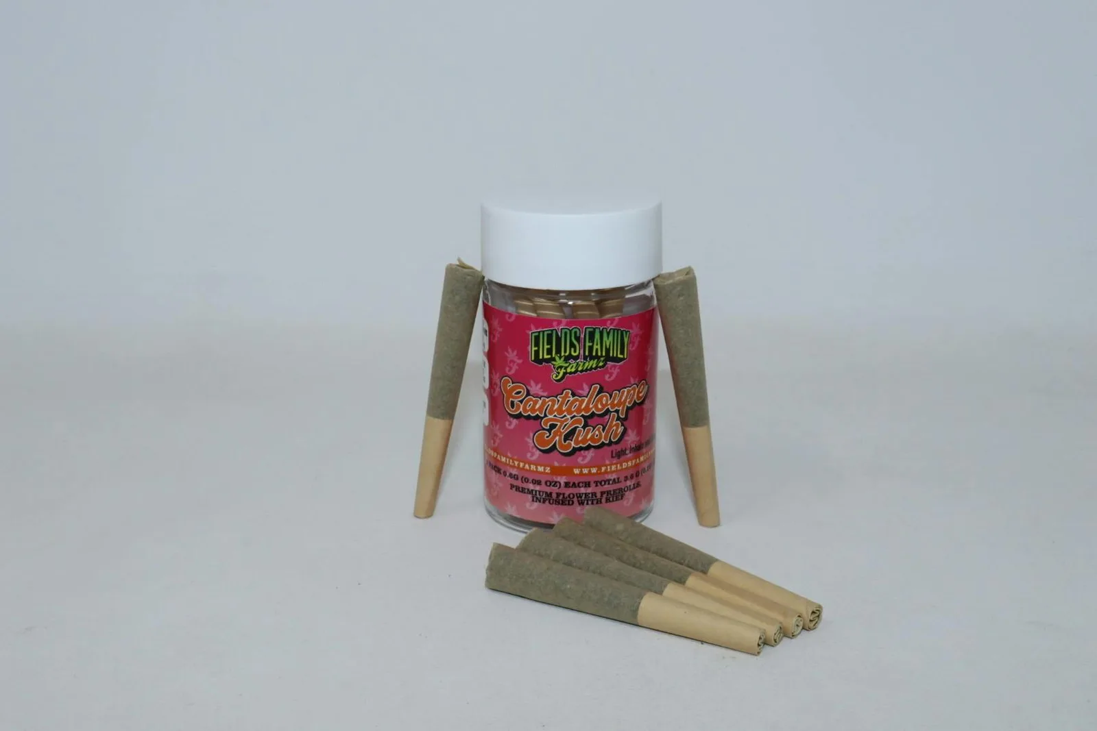 Cantaloupe Kush 6 Pack Kief Infused Pre-Rolls