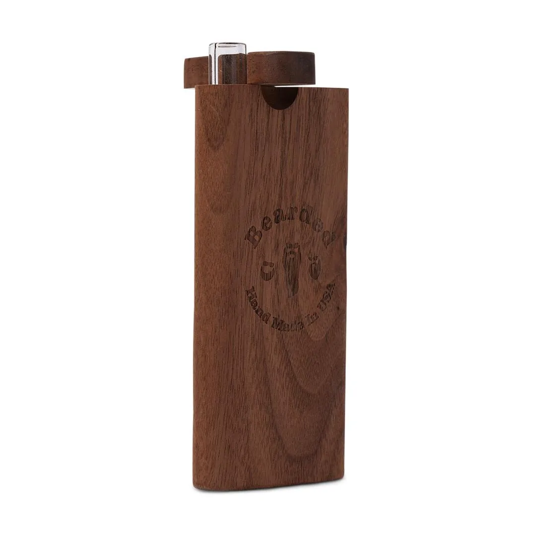WALNUT CHILLUM DUGOUT - BEARDED