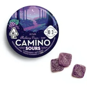 Kiva Camino Gummies - Blackberry Dream "Sleep" (100mg THC / 30mg CBN)