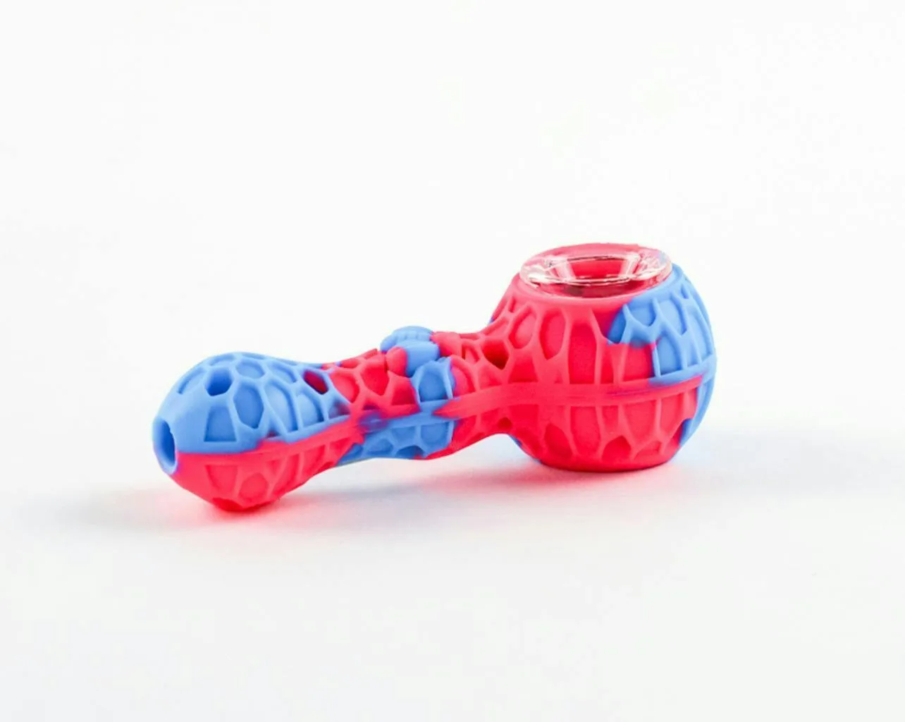 Silicone Hand Pipe With Glass Bowl Storage and Dabber