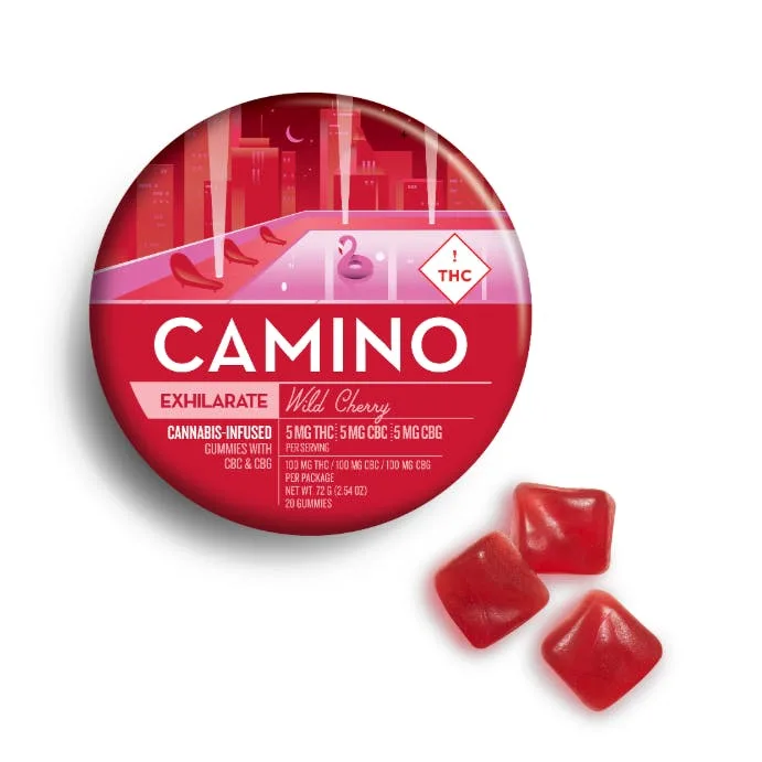 Camino Gummies Wild Cherry 100mg THC / 100mg CBC / 100mg CBG