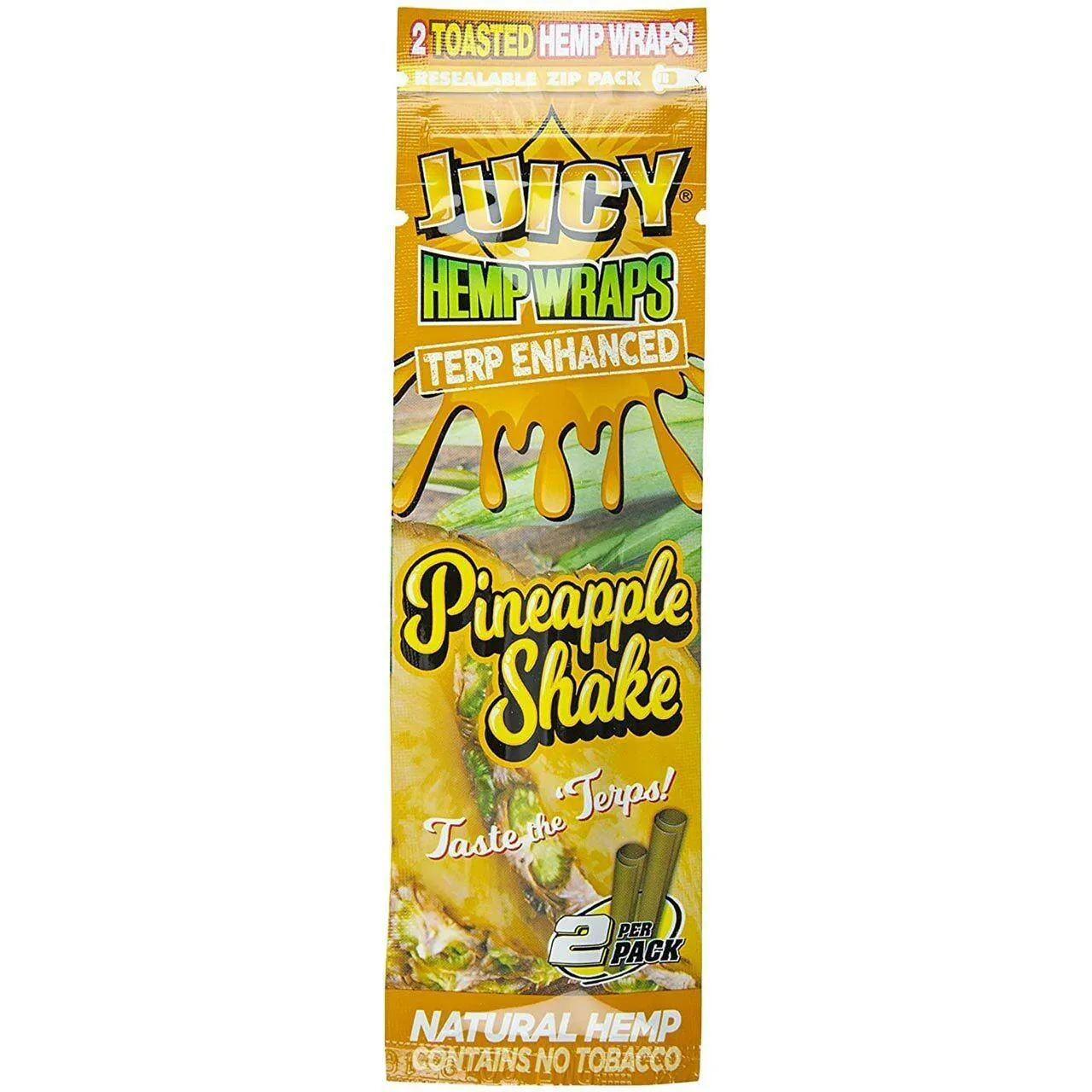 JUICY JAYS PINEAPPLE SHAKE HEMP WRAPS