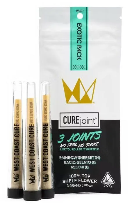 WEST COAST CURE THE EXOTIC PACK CUREJOINT 3 PACK