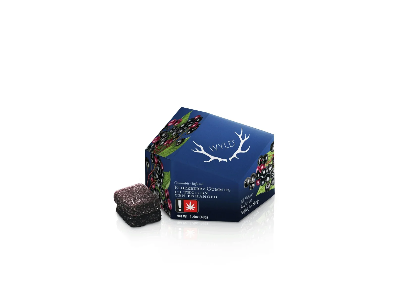 Wyld Gummies THC/CBN 2:1 Elderberry 100mg