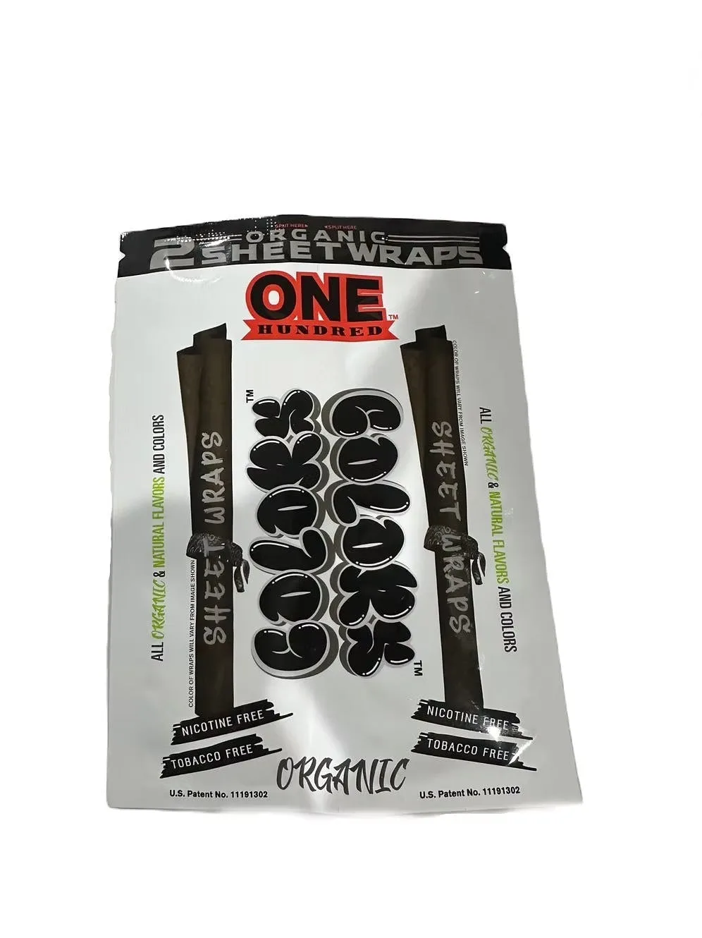 Colors | One Hundred | Organic Wraps| 2pk