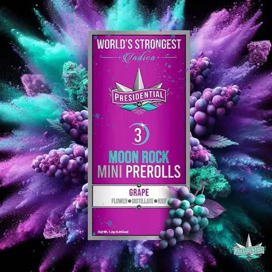 GRAPE Moon Rock MINI PREROLLS 3PK 1.5G
