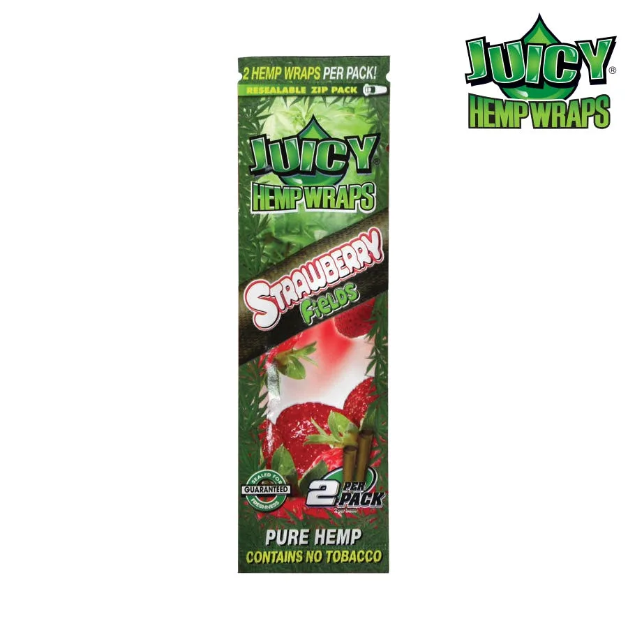 JUICY JAYS STRAWBERRY FIELDS HEMP WRAPS