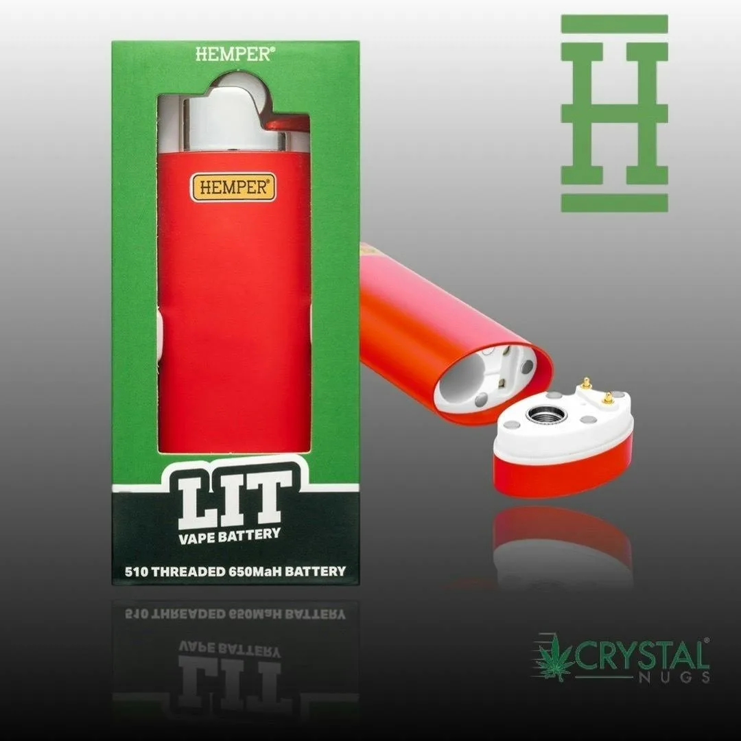 Hemper - Lit Vape Battery - Red