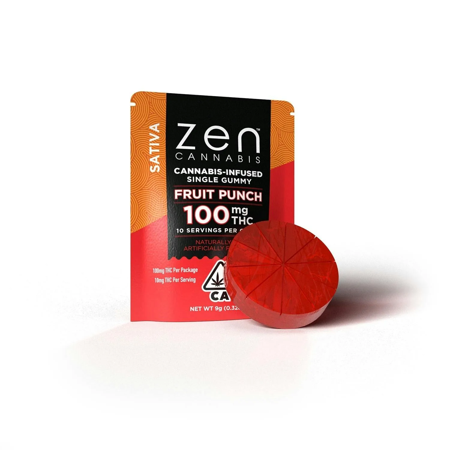FRUIT PUNCH - SINGLE - 100MG - SATIVA - ZEN CA