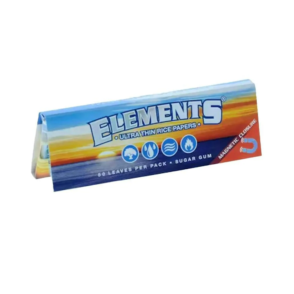 Elements - 1 1/4 Rice Rolling Papers - 1 1/4