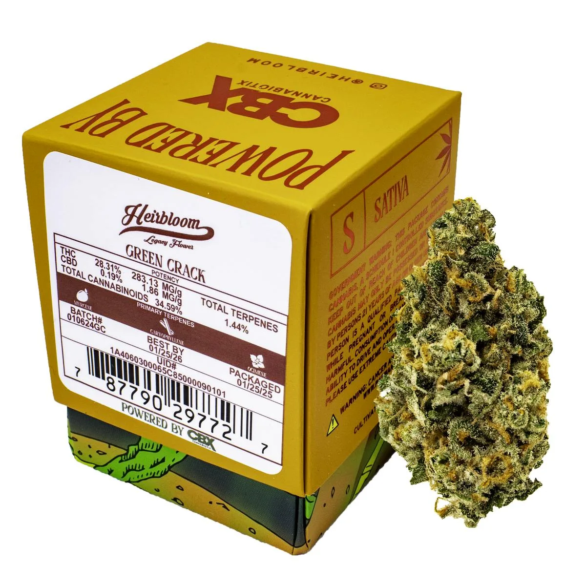 HEIRBLOOM: GREEN CRACK 3.5G