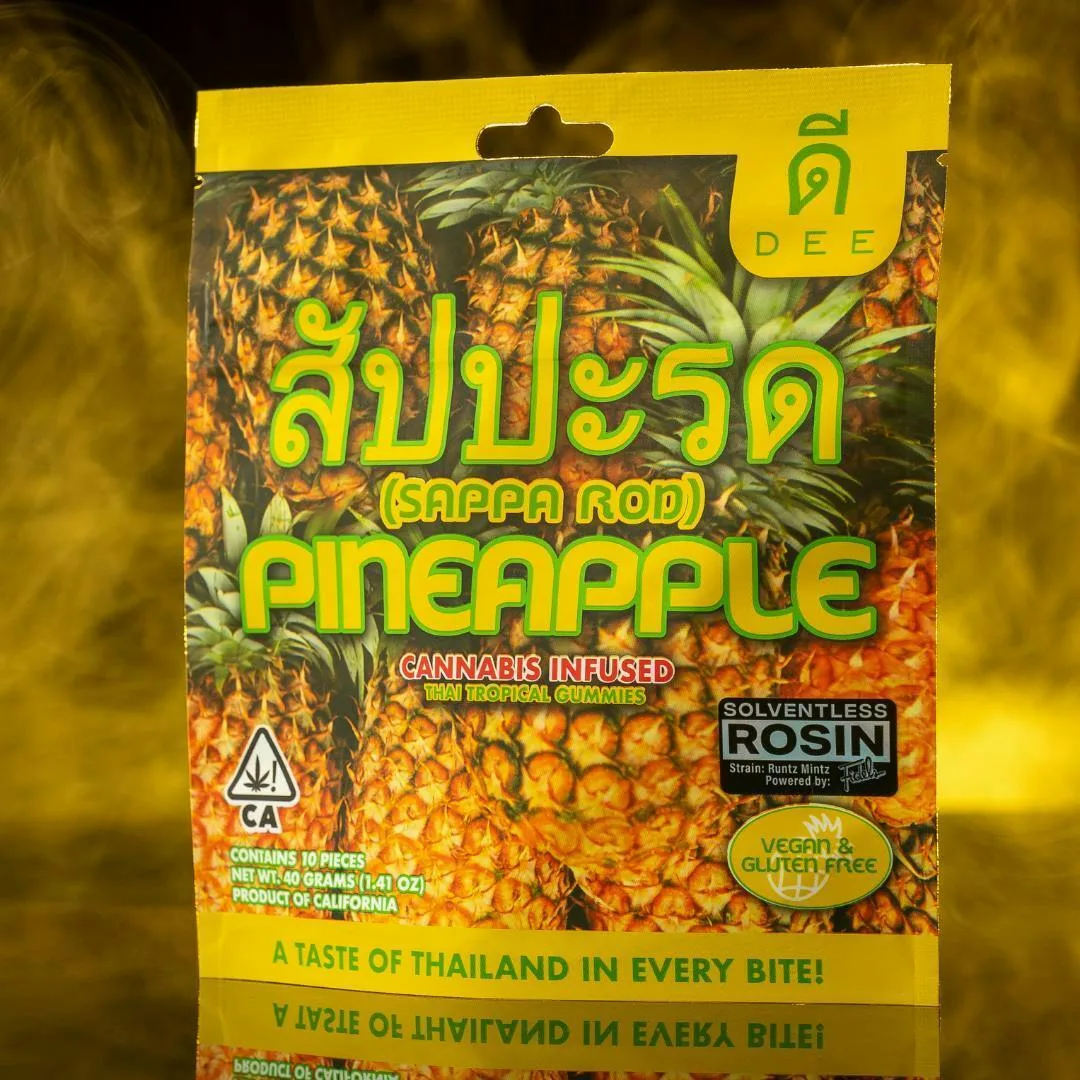 Dee 100mg Pineapple Tropical Thai Rosin Gummies