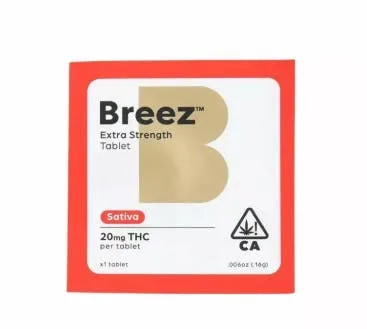 Breez - Sativa | Extra Strength | 20mg Tablet - 1 gram