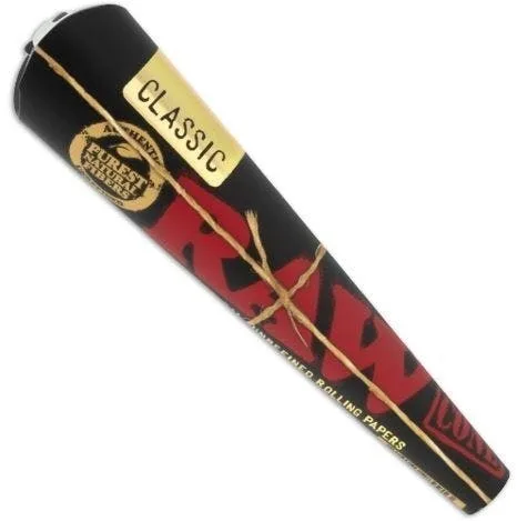 Raw - 6pk Black 1 1/4 Cones