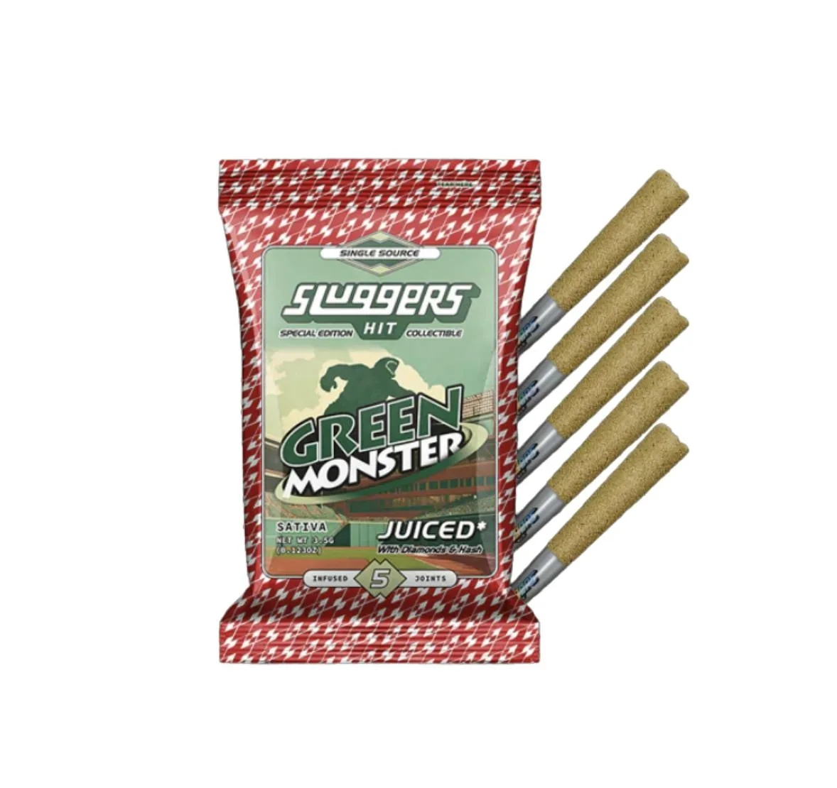 Sluggers - Infused Preroll - 3.5g 5pk - Green Monster