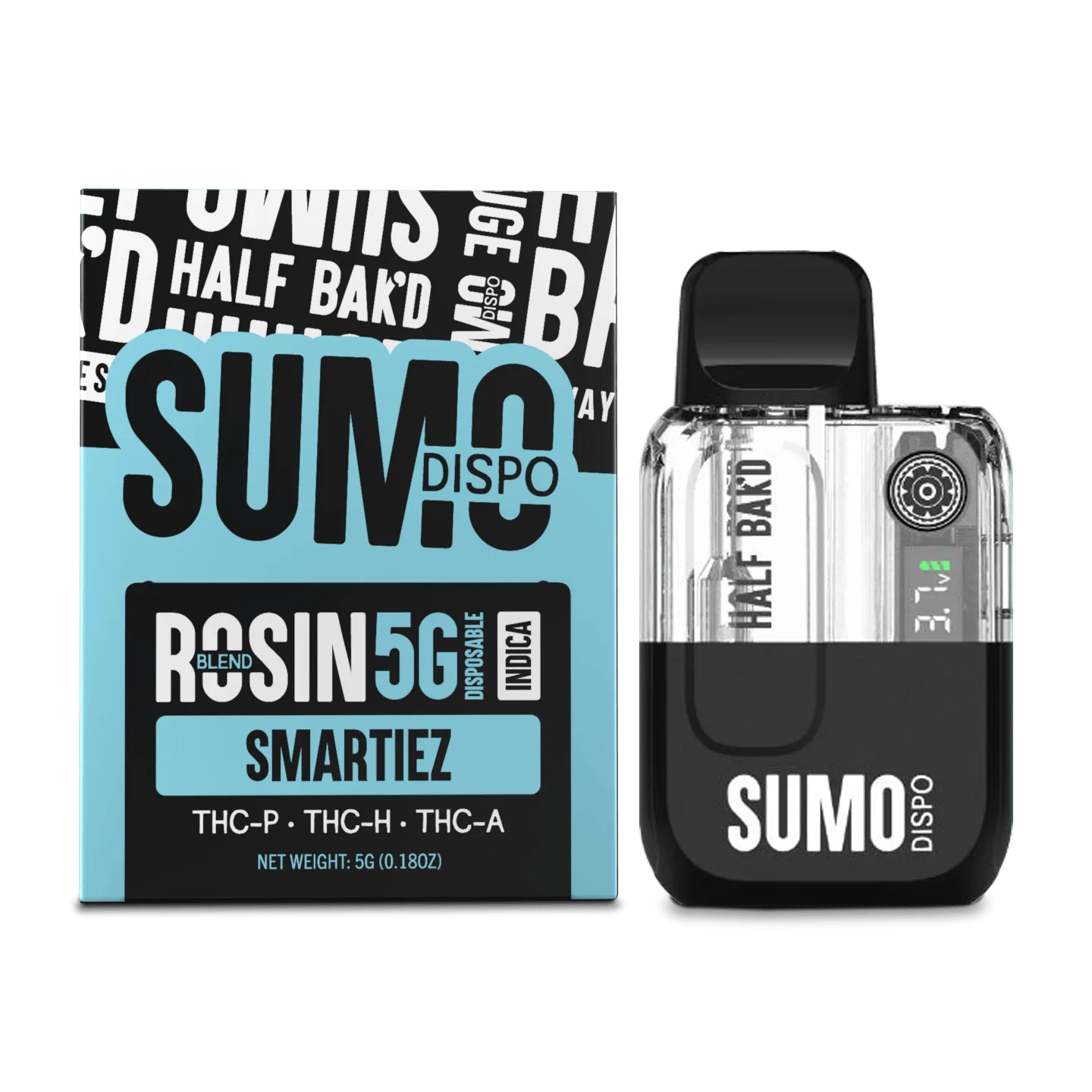 Half Bak'd | Smartiez - 5G Flavor All-In-One THCa Vape
