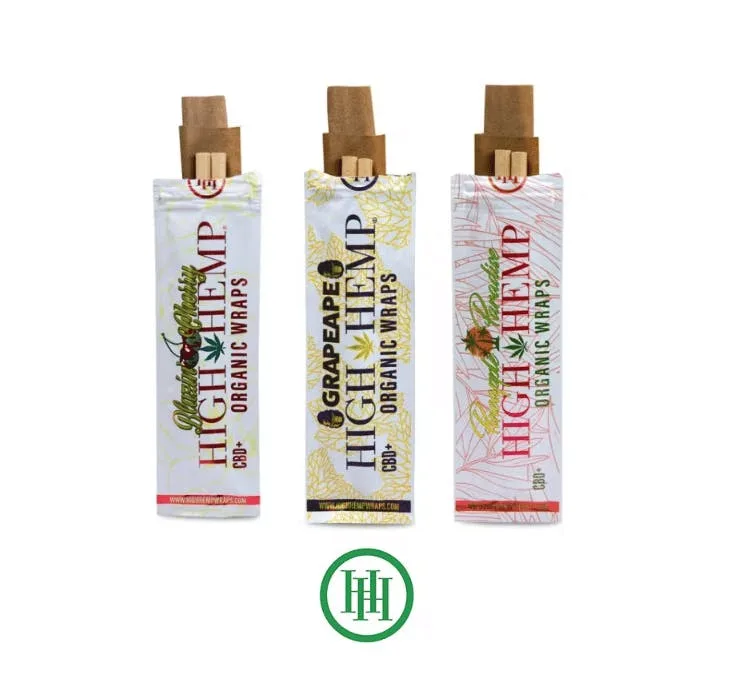High Hemp - Organic Hemp CBD Wraps - (2 Wraps) - Herbal