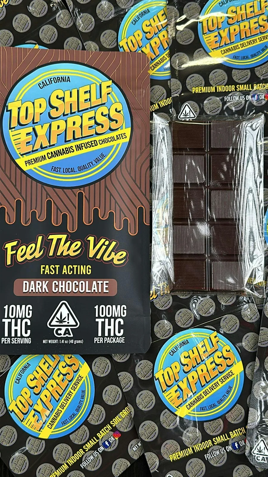 DARK CHOCOLATE Bar (100mg)