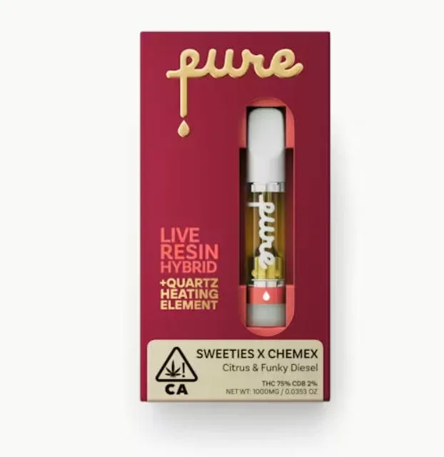 Pure Live Resin 1g Cartridge - Sweeties X Chemex - Hybrid