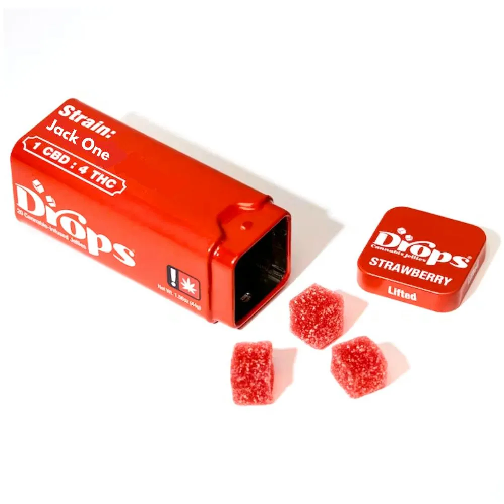 DROPS - STRAWBERRY GUMMIES 20 PC - 100MG