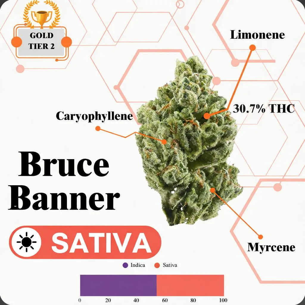 TIER 2 FLOWER - BRUCE BANNER - SATIVA
