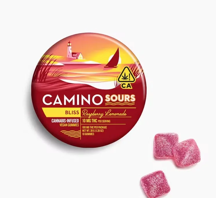 CAMINO 100mg Sour Raspberry Lemonade Gummies 10pk