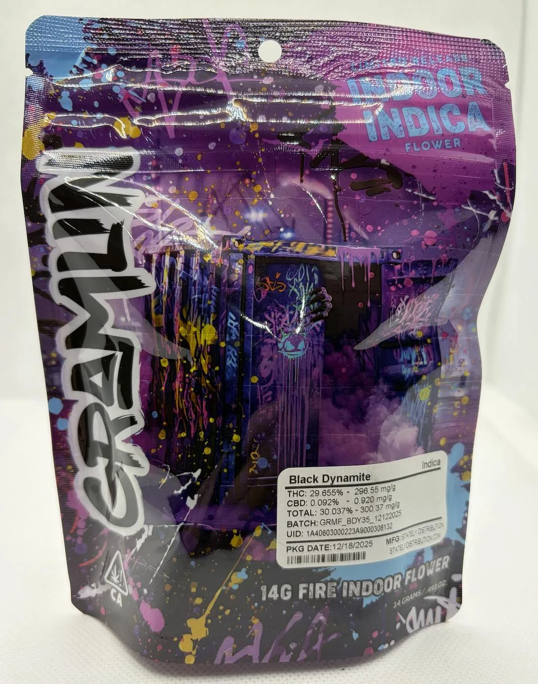14g Gramlin Indoor Flower - Black Dynamite 29%